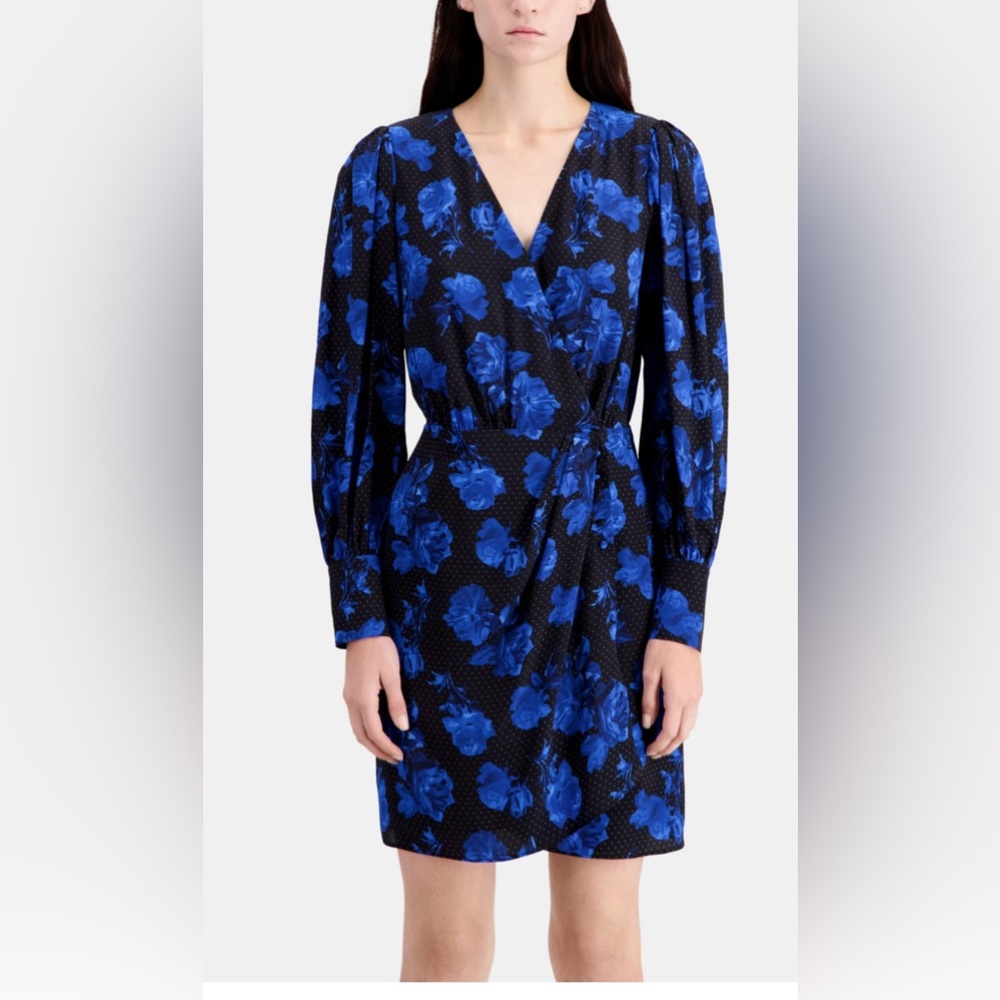 The Kooples Silk Mini Dress Size L French Size 3 Brand New with Tags